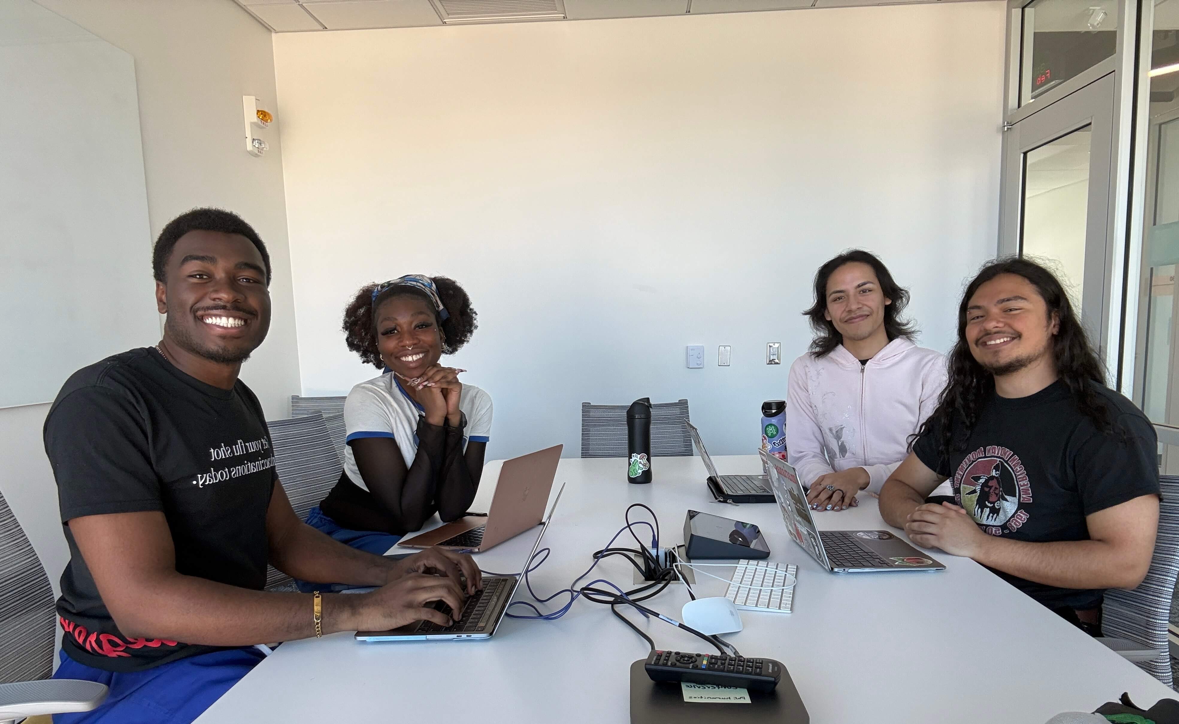 Officers in the Health Humanities Collective in their February meeting. 